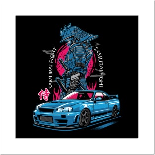 Nissan Skyline R34 Posters and Art